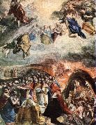 GRECO, El Adoration of the Name of Jesus (Dream of Philip II) dfh